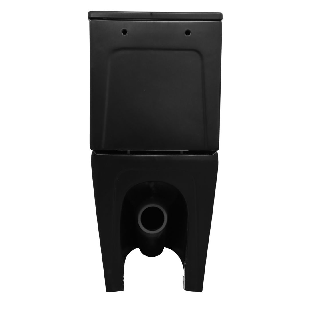 Унитаз Azario Black Queen AZ-8380 Безободковый Выпуск Горизонтальный